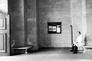 Man sitting on bench